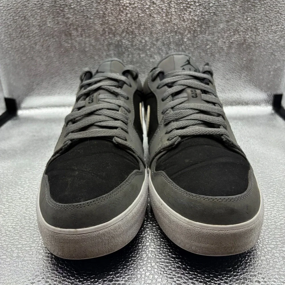 Size 11 Jordan V.2 Low Cool Gray Black Mens Lace-Up Athletic Shoes 552312-005
